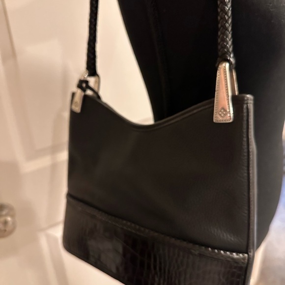 Brighton 🖤 Black Leather Shoulder Bag - Picture 8 of 8